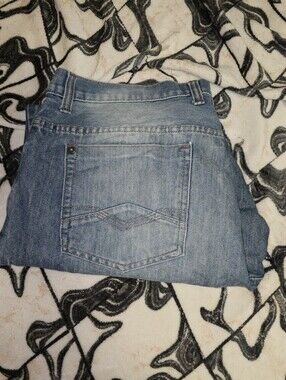 Men's Stonewash Blue Denim Jeans - Classic Boot Vintage Great Condition 42x30